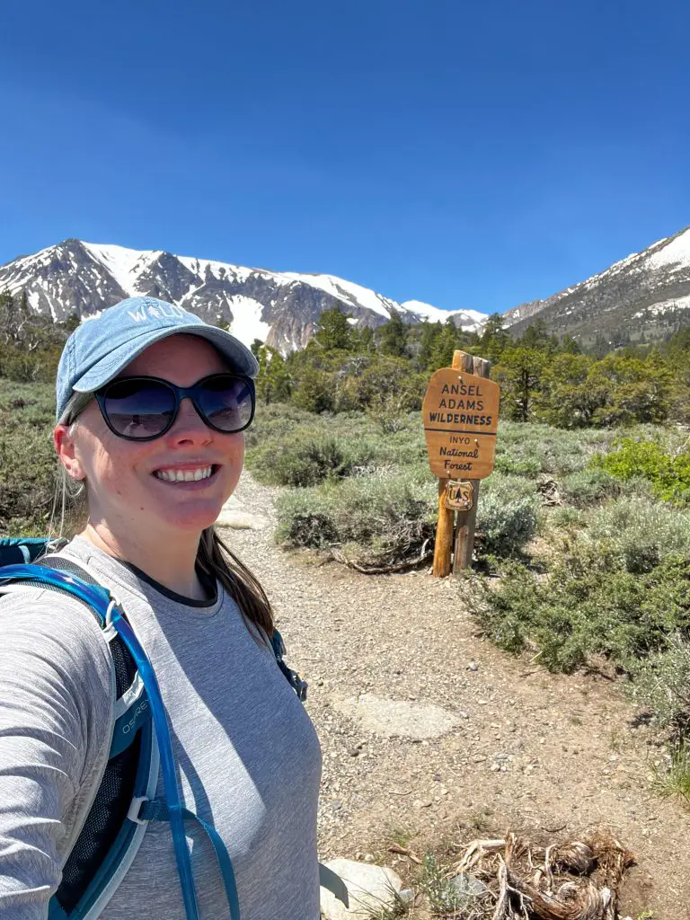 Me at the Parker lake Trailhead in Mono County, California.