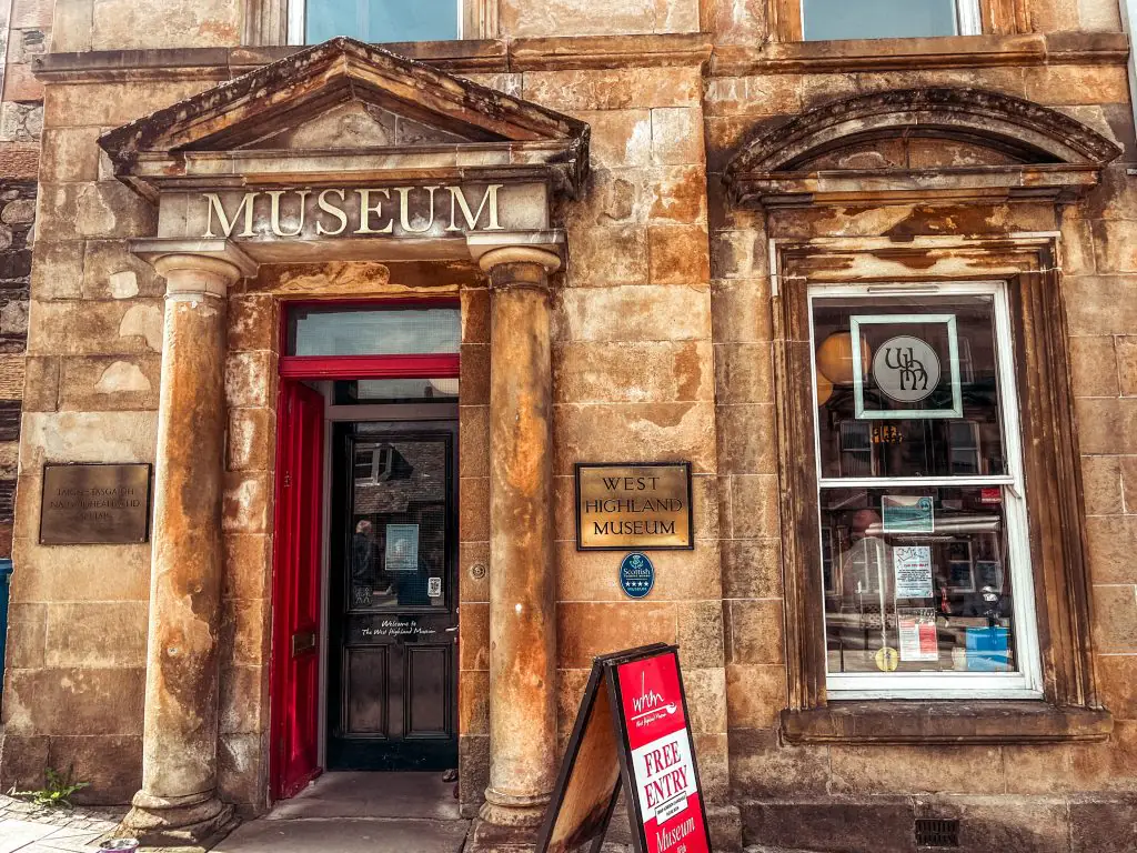 West Highland Museum in Fort William Scotland.