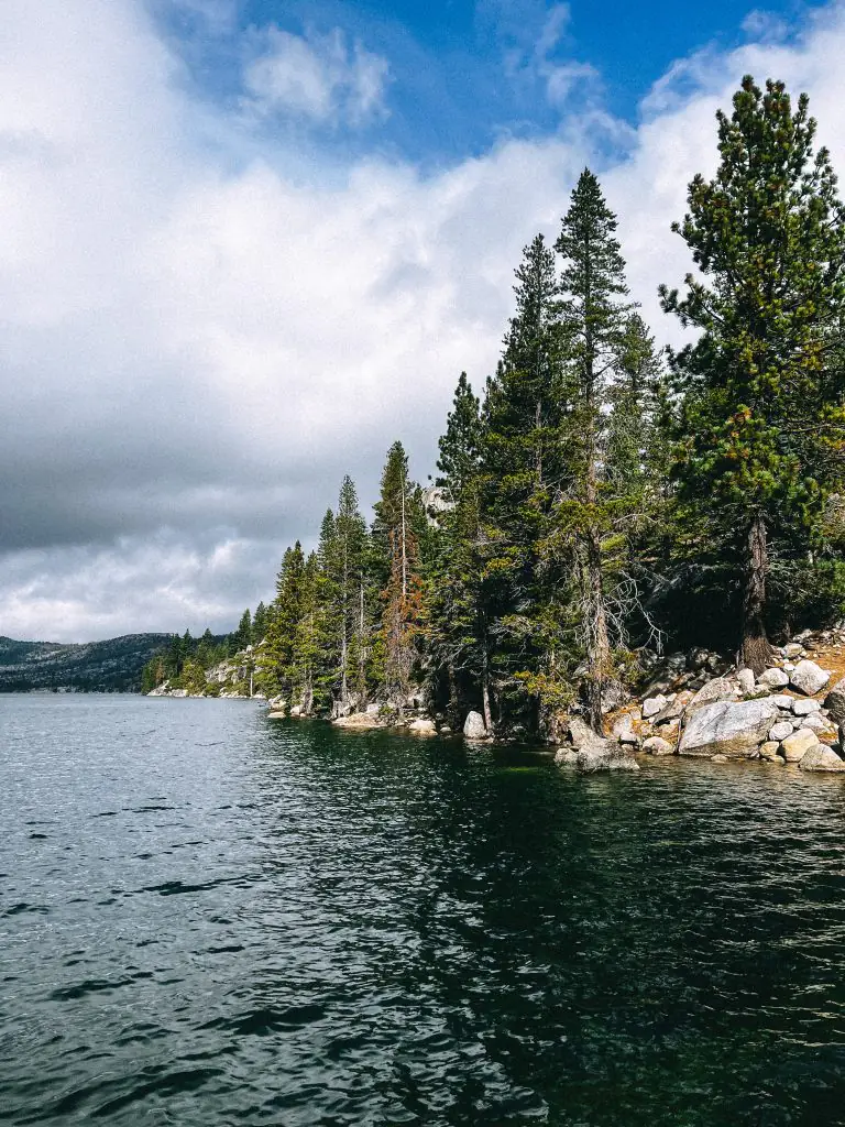 Echo Lake hiking trail in South Lake Tahoe, California.