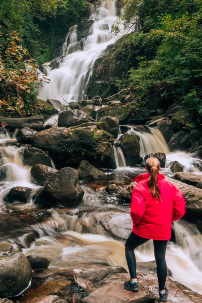 Me in front of a waterfall in Killarney Ireland.