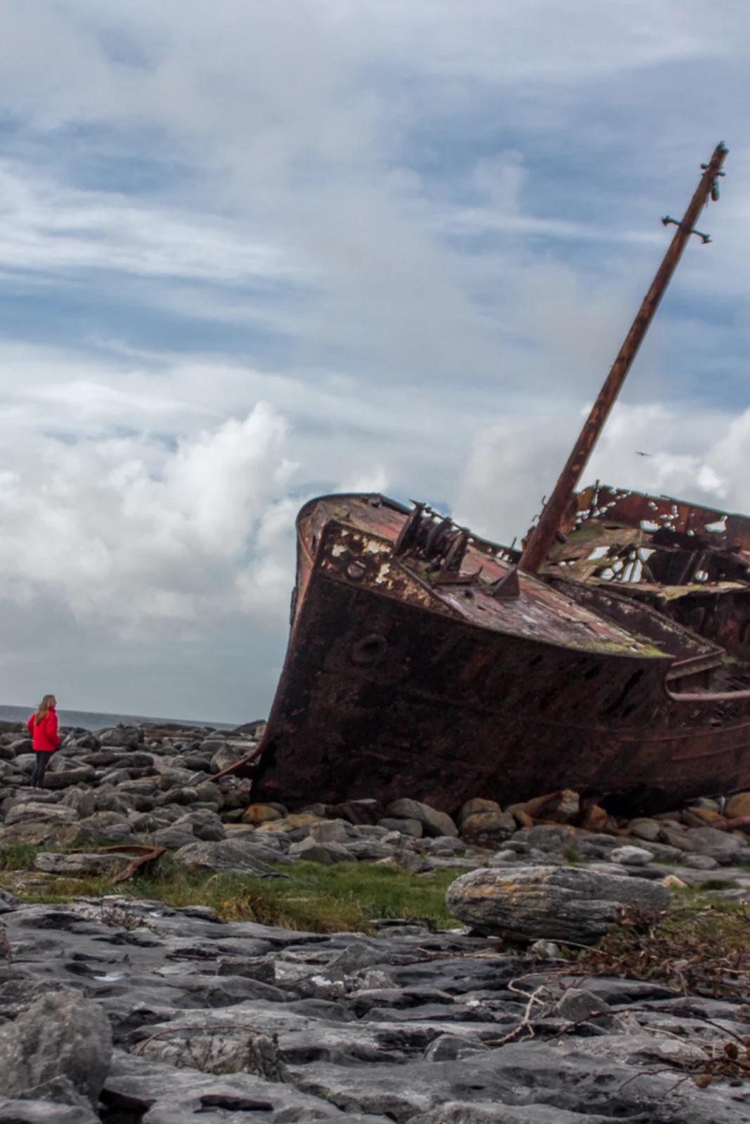 Aran Islands shipwreck in County Galway.