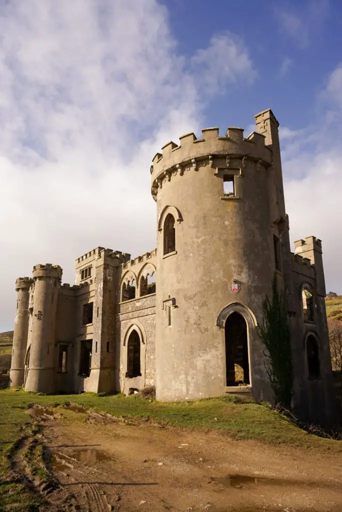 Clifden Castle in Clifden Ireland.