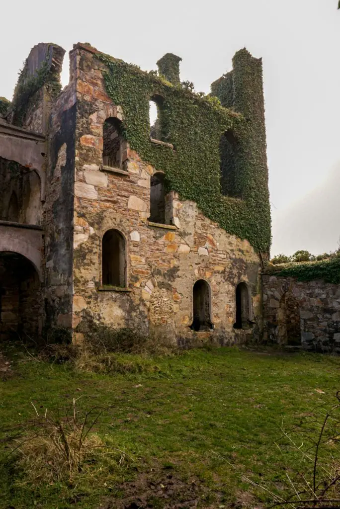 Clifden Castle in Clifden Ireland.
