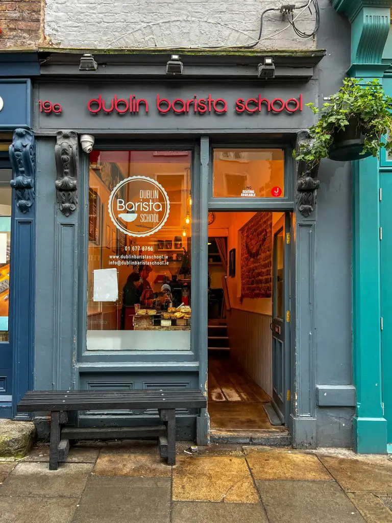 Exterior of the Dublin Barista school in Dublin Ireland. 