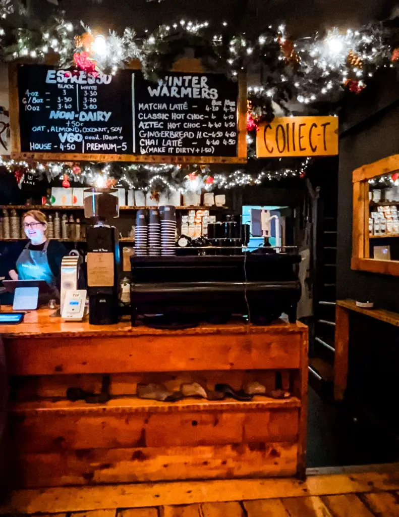 Interior of Shoe Lane Cafe in Dublin, Ireland. 