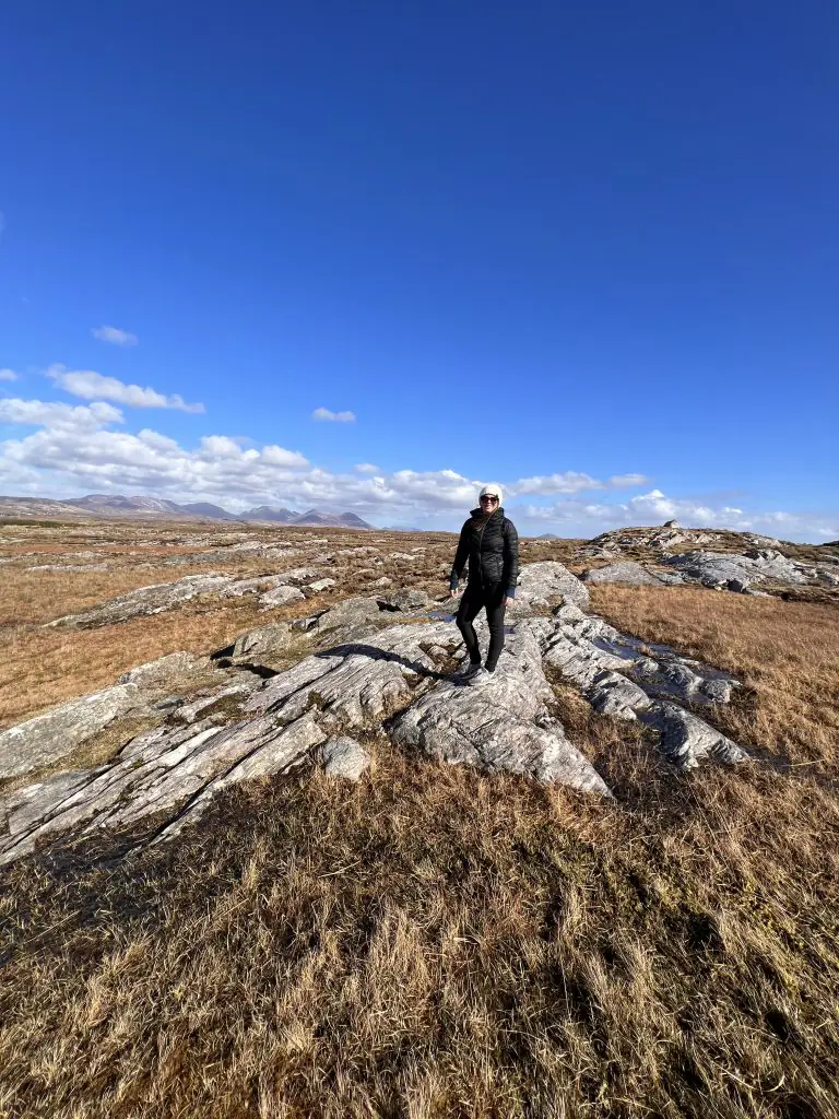 the landscape of Connemara. 