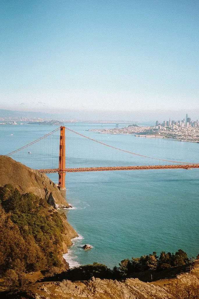 Golden Gate Bridge view from Hawk Hill.