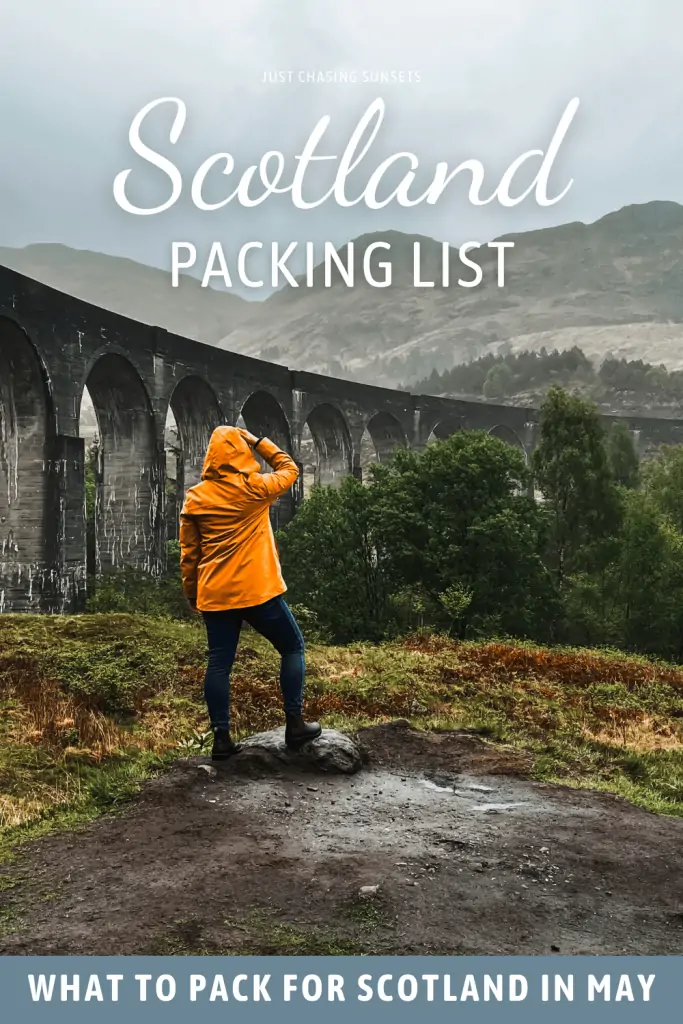 Scotland packing list.