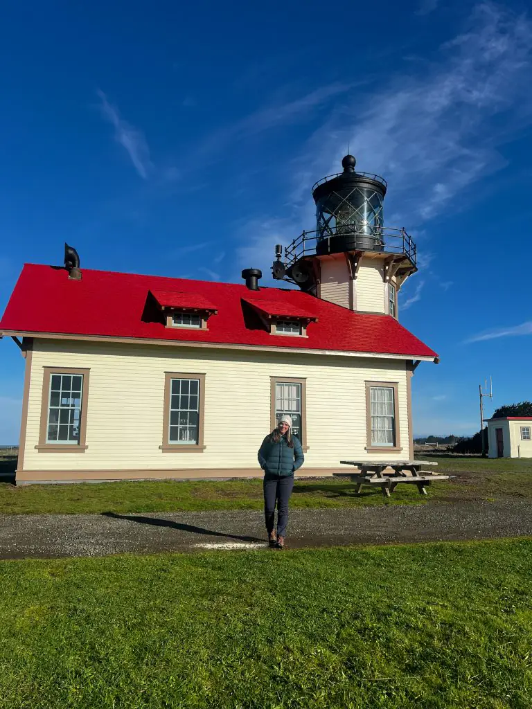 Me in front of Point Cabrillo Lighthouse in Mendocino, CA