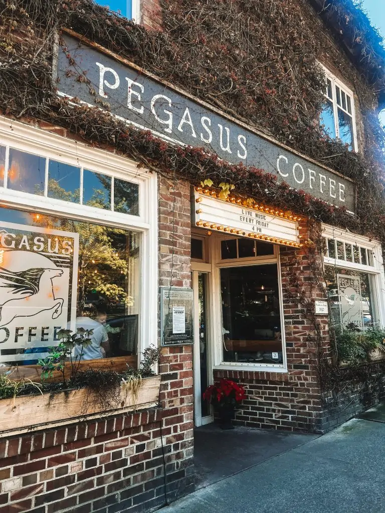 Pegasus Coffee Shop in Bainbridge Island.