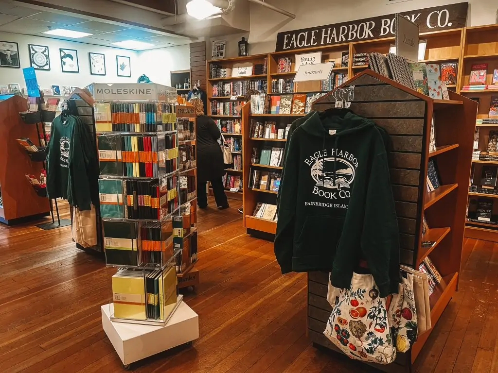 Eagle Harbor Book Company in Downtown Bainbridge.