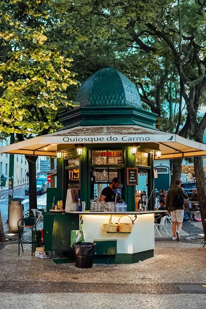 Quiosque do Carmo in Lisbon, Portgual