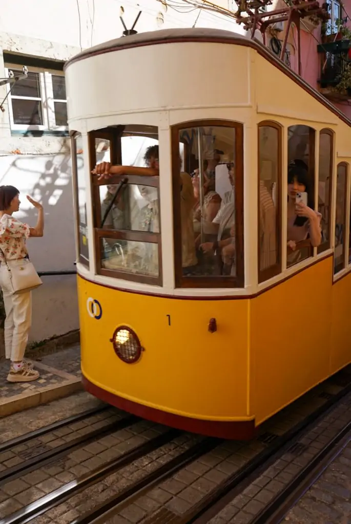Elevador da Bica in Lisbon, Portugal.