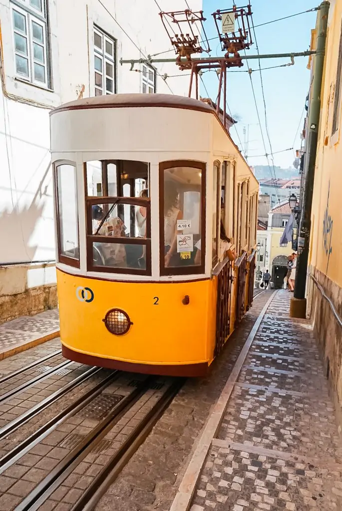 Elevador da Bica in Lisbon, Portugal.
