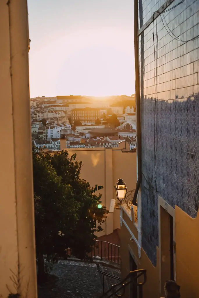 Sunset in Lisbon, Portgual.