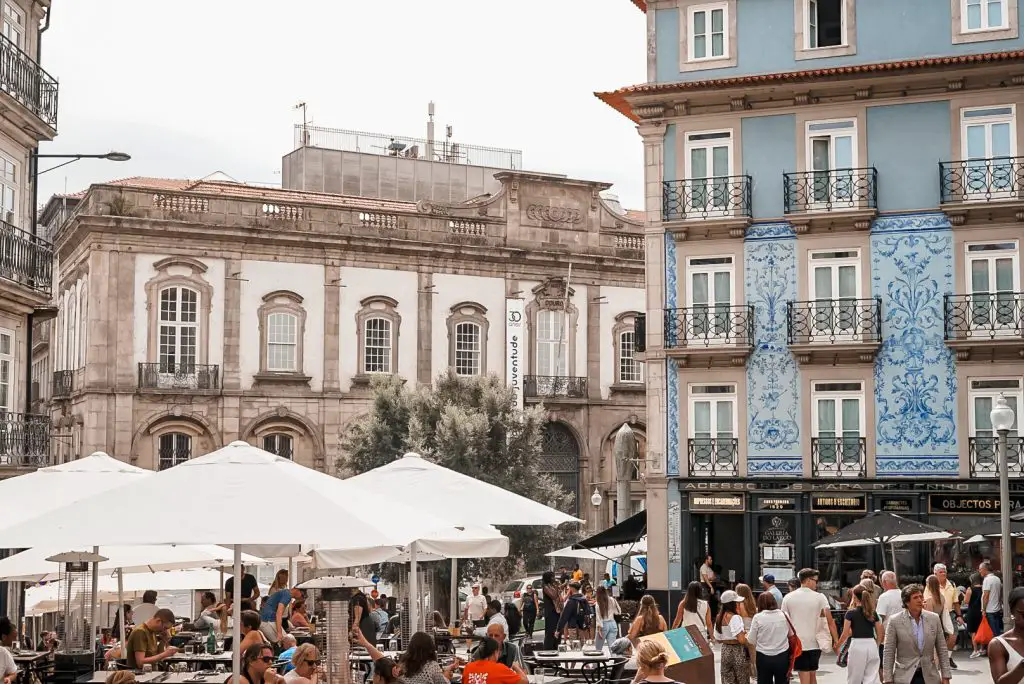 Plaza in Porto Portugal