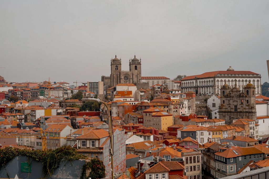 View from Miradouro da Vitória in Porto, Portugal.