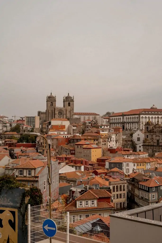 View from Miradouro da Vitória in Porto, Portugal.