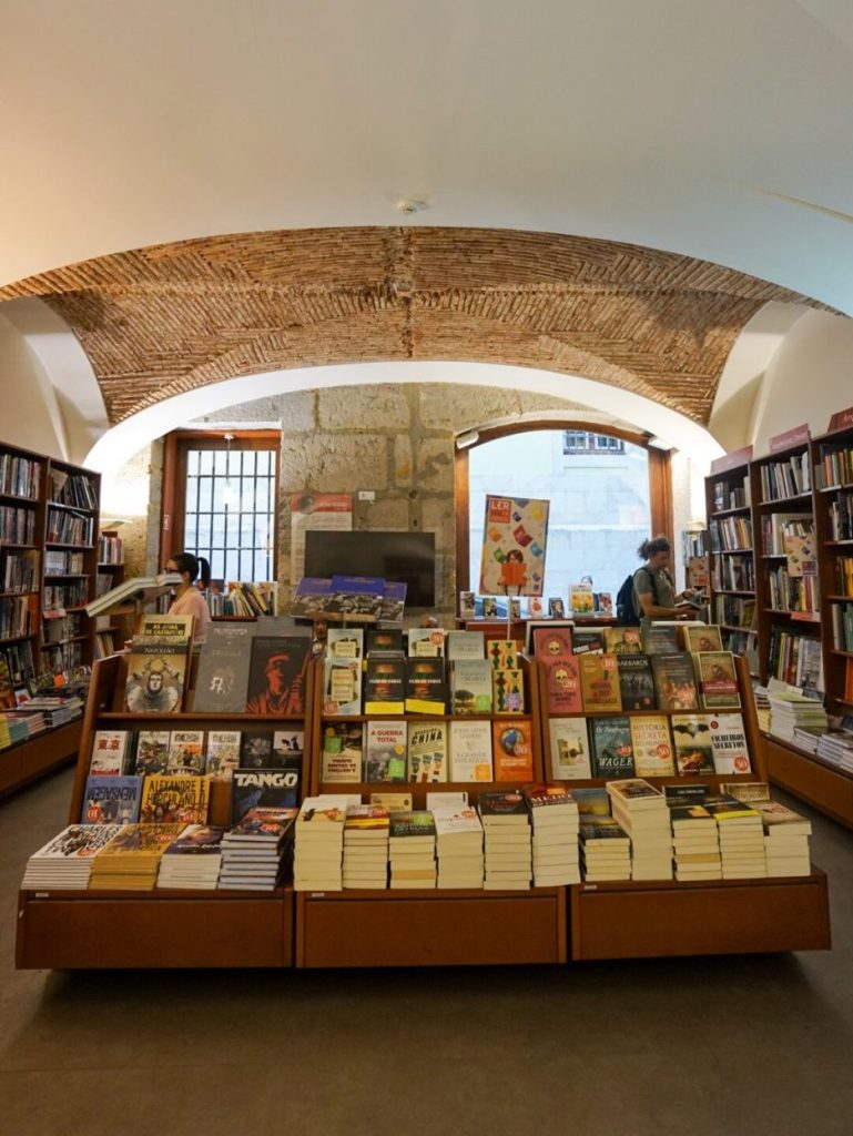 Livraria Bertrand bookshop in Lisbon, Portugal.