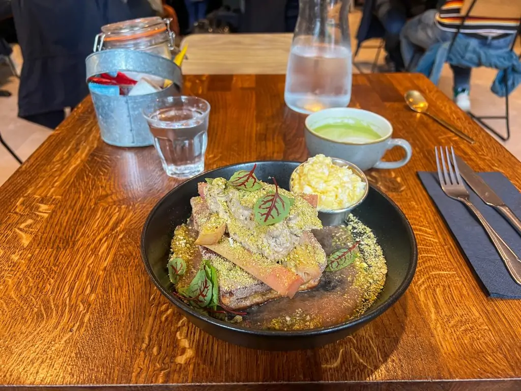French toast at the Pantry in Edinburgh, Scotland.