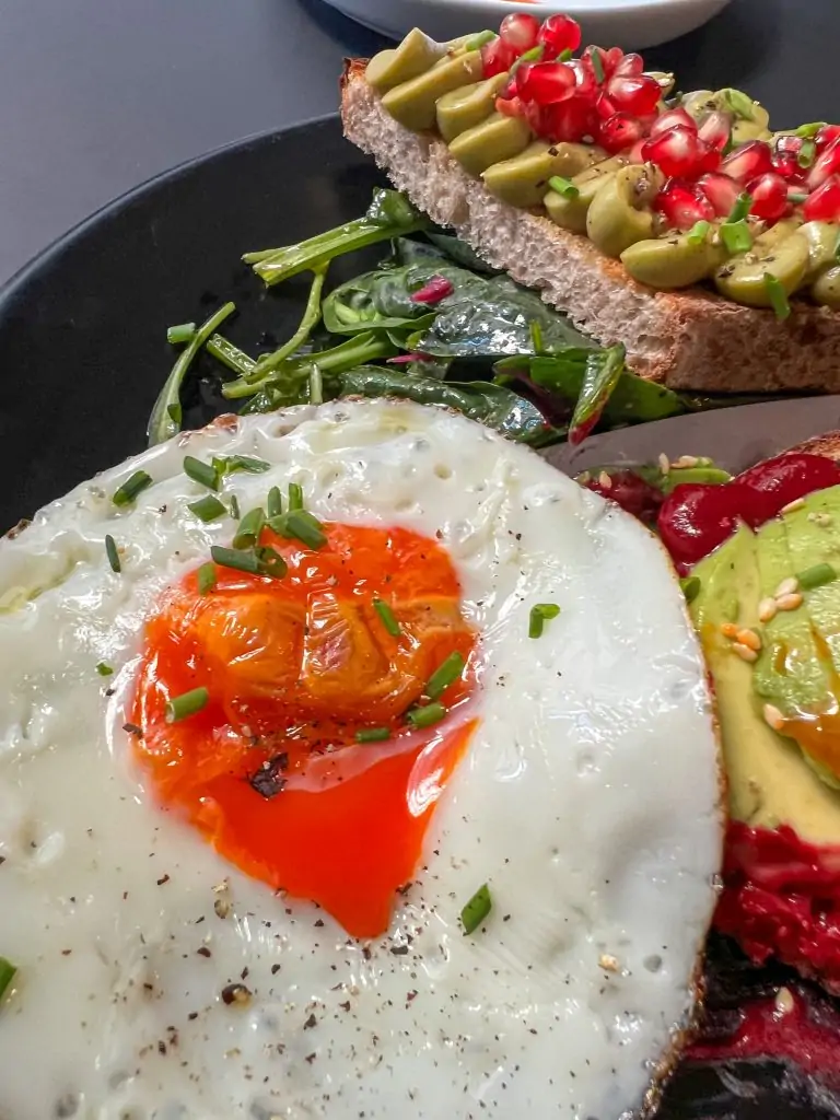 Egg and avocado toast from Cotidiano in Lisbon, Portugal.