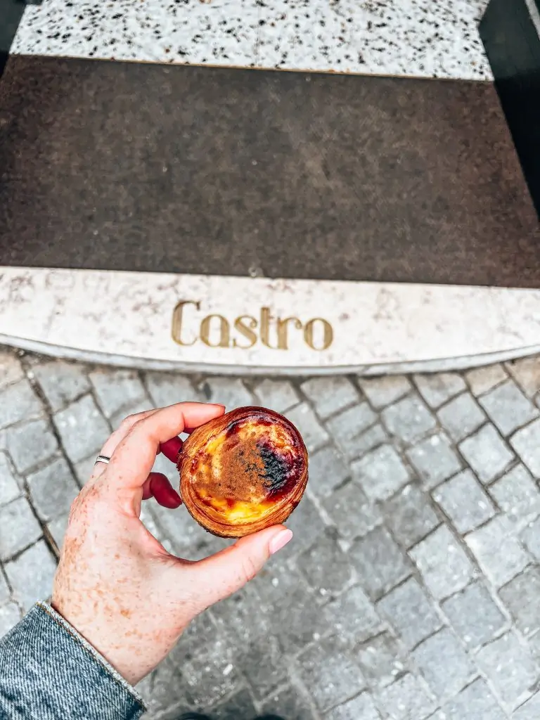 Pastéis de nata from Castro bakery in Porto, Portugal.