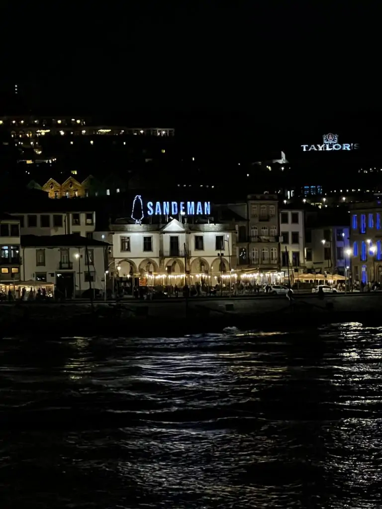 House of Sandeman seen from the Porto riverfront.