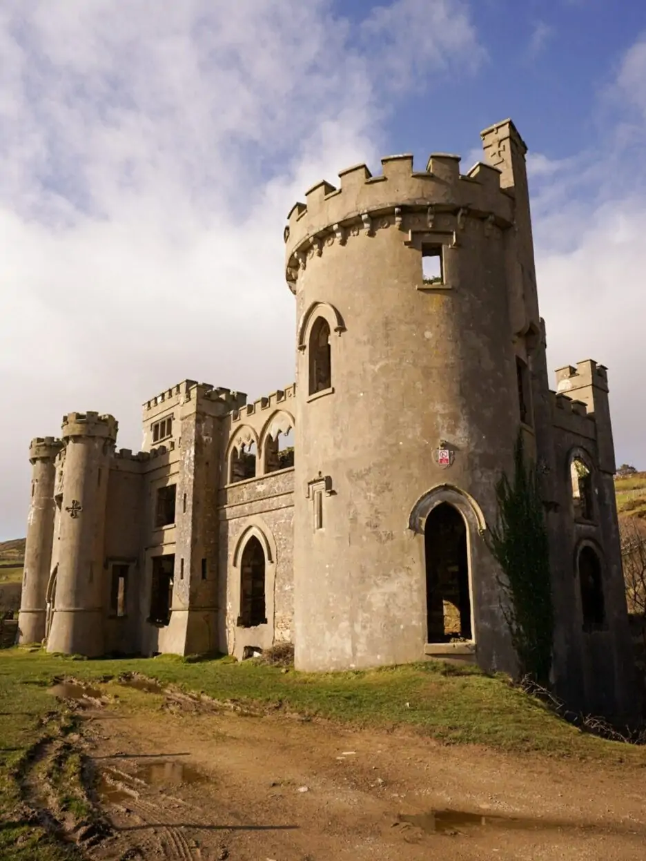 Clifden Castle in Clifden Ireland.