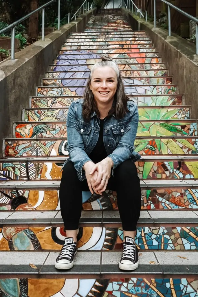 Hidden Garden Steps in San Francisco, CA.