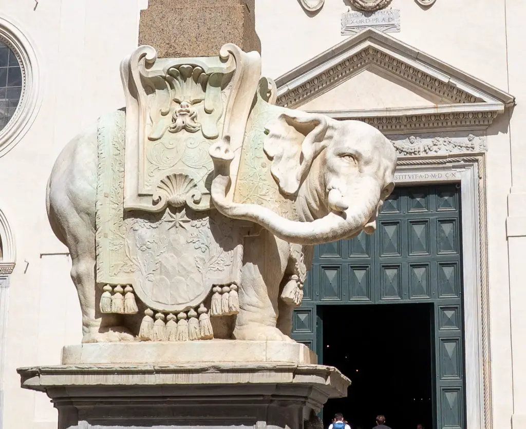 The elephant of Basilica Santa Maria Sopra Minerva