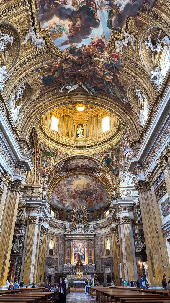 Chiesa del Gesù in Rome, Italy.