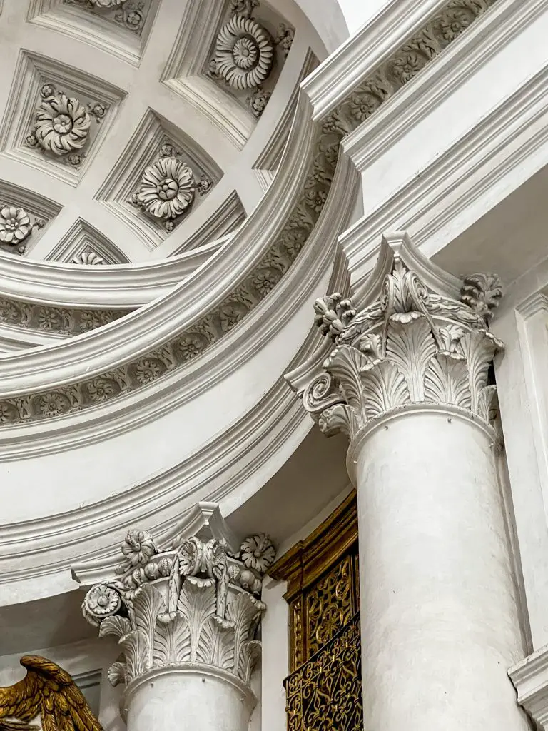 Church of San Carlo alle Quattro Fontane in Rome, Italy.