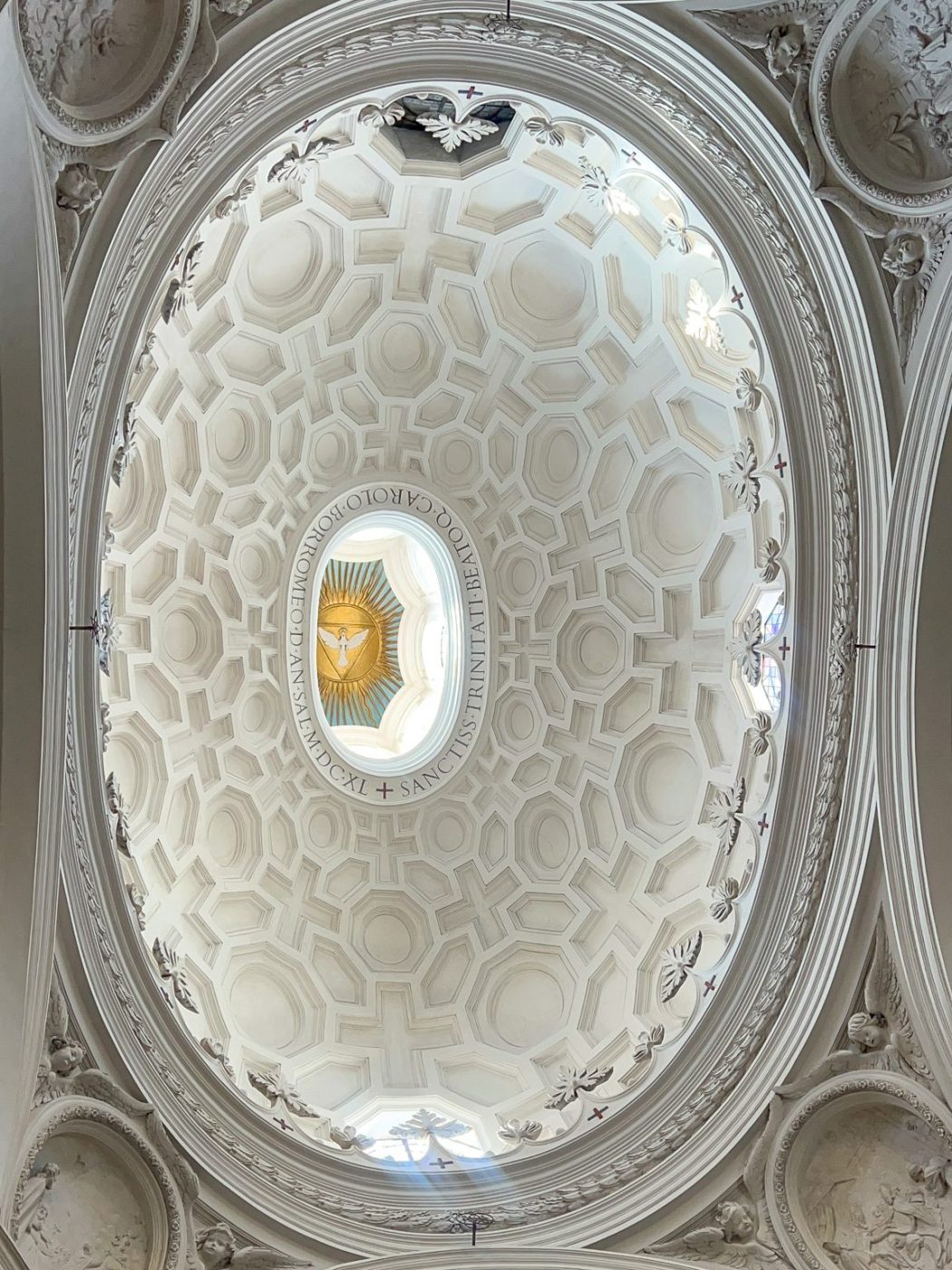 Church of San Carlo alle Quattro Fontane in Rome, Italy.