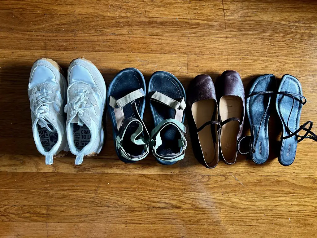 Shoes to pack for Rome, Italy.