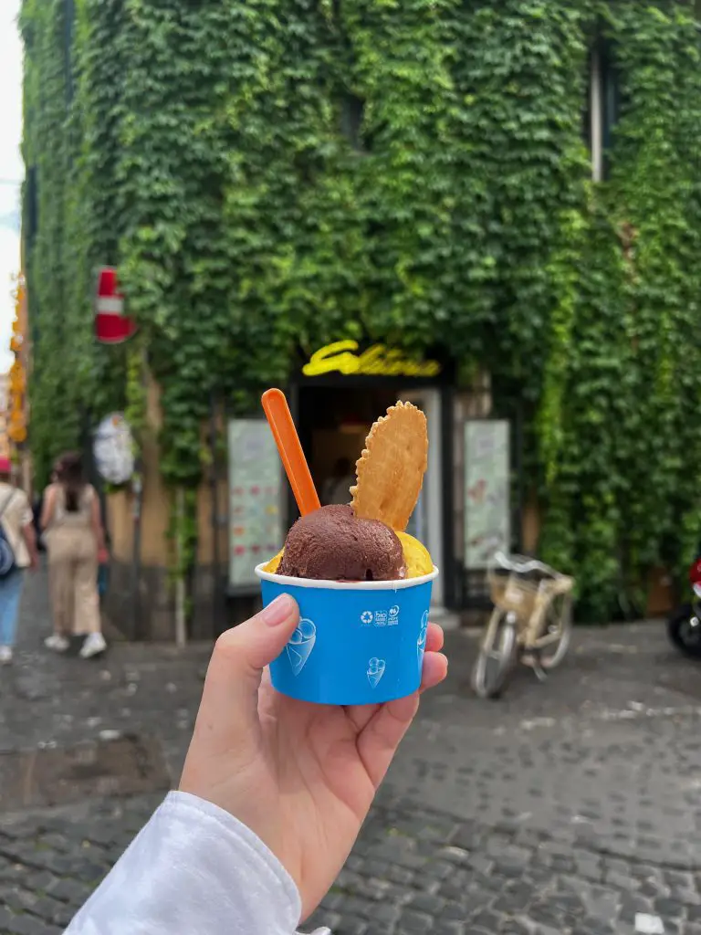Gelato in Monti, Rome, Italy.