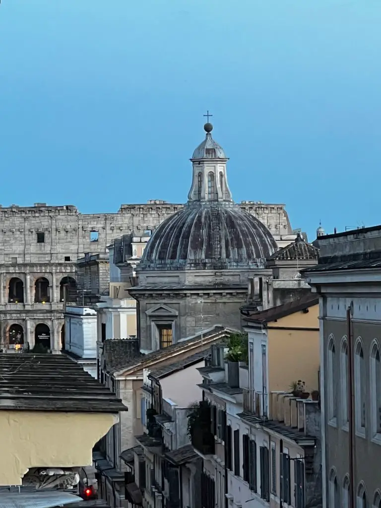 View from Spritzeria, Monti, Rome, Italy.