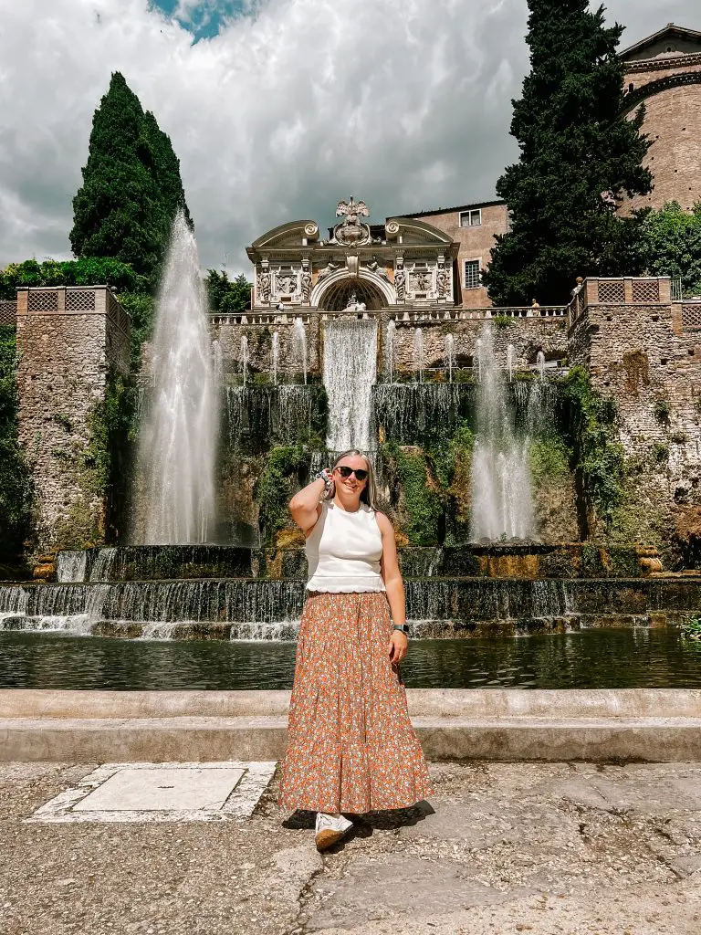 Day trip to Tivoli from Rome, Italy.