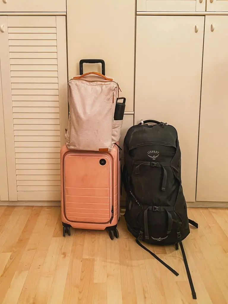 Luggage to use to traveling to Rome, Italy.