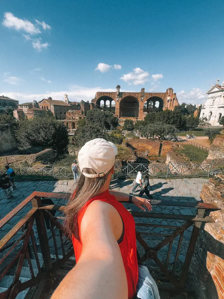Me in Rome at the Roman Forum, Italy.
