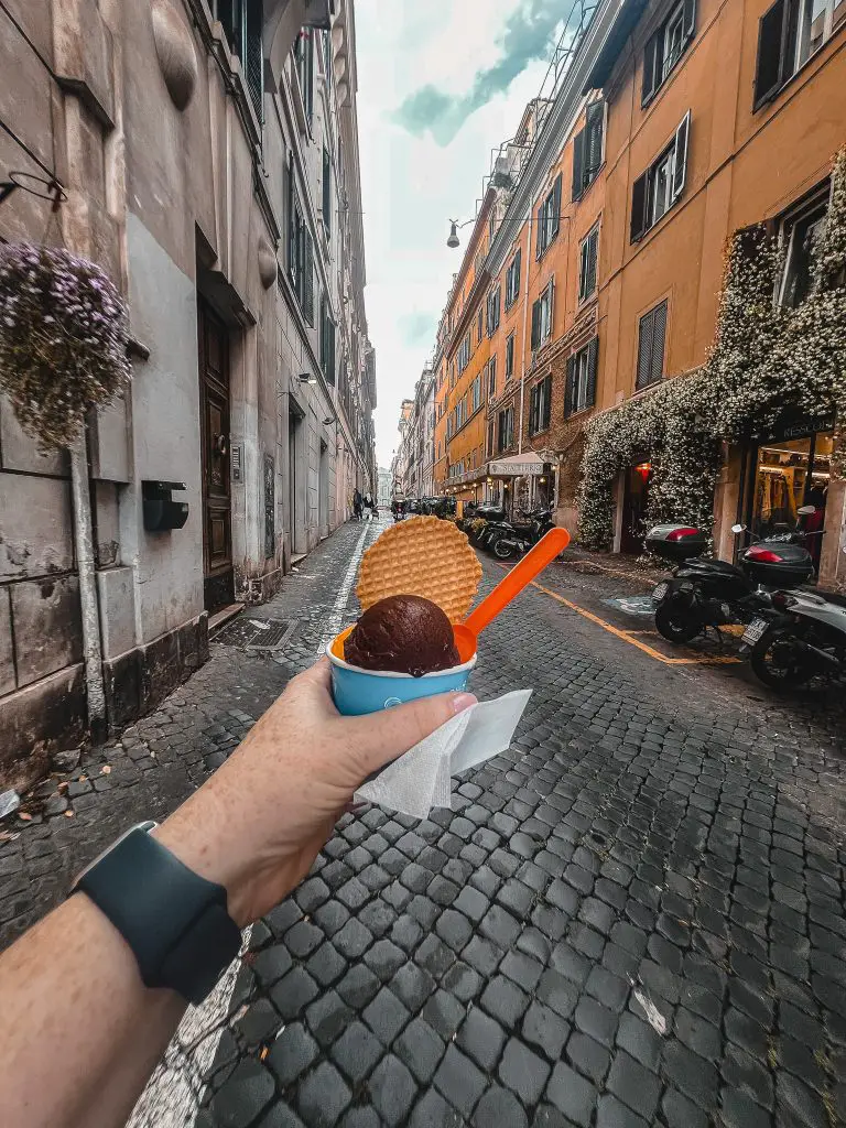 Gelato in Monti, Rome, Italy.