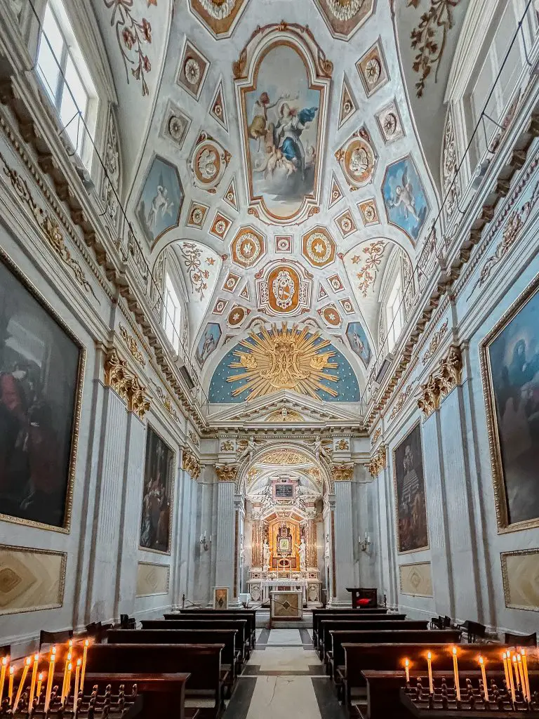 Interior of Spoleto Cathedral in Spoleto, Italy.