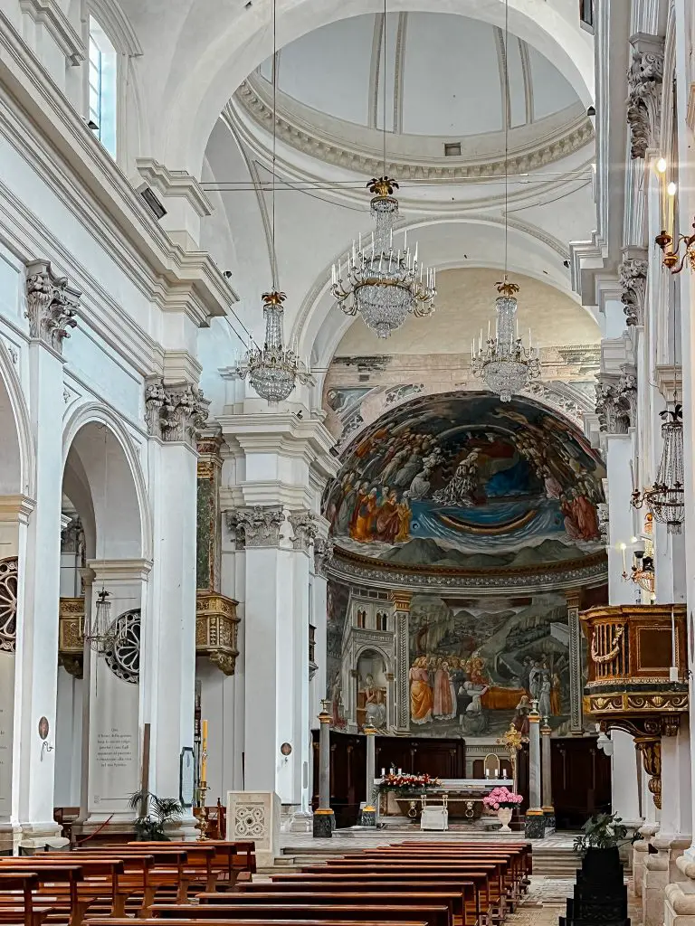 Interior of Spoleto Cathedral in Spoleto, Italy.
