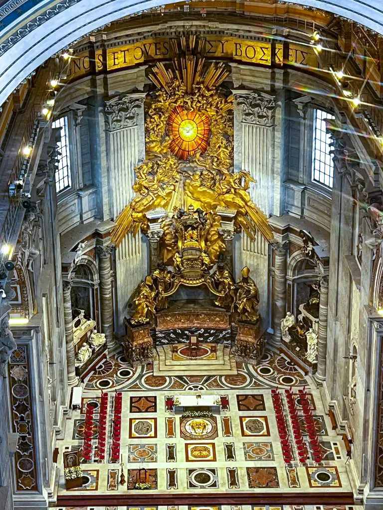 St. Peter's Basilica in Rome, Italy.