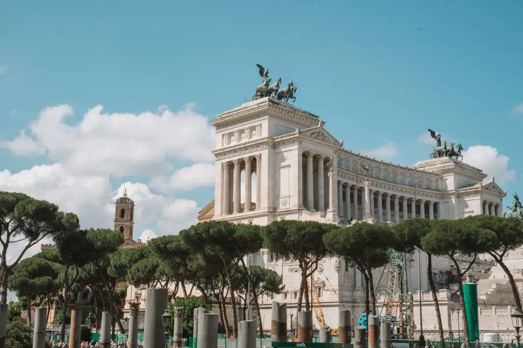 Wedding Cake Building, Rome, Italy.