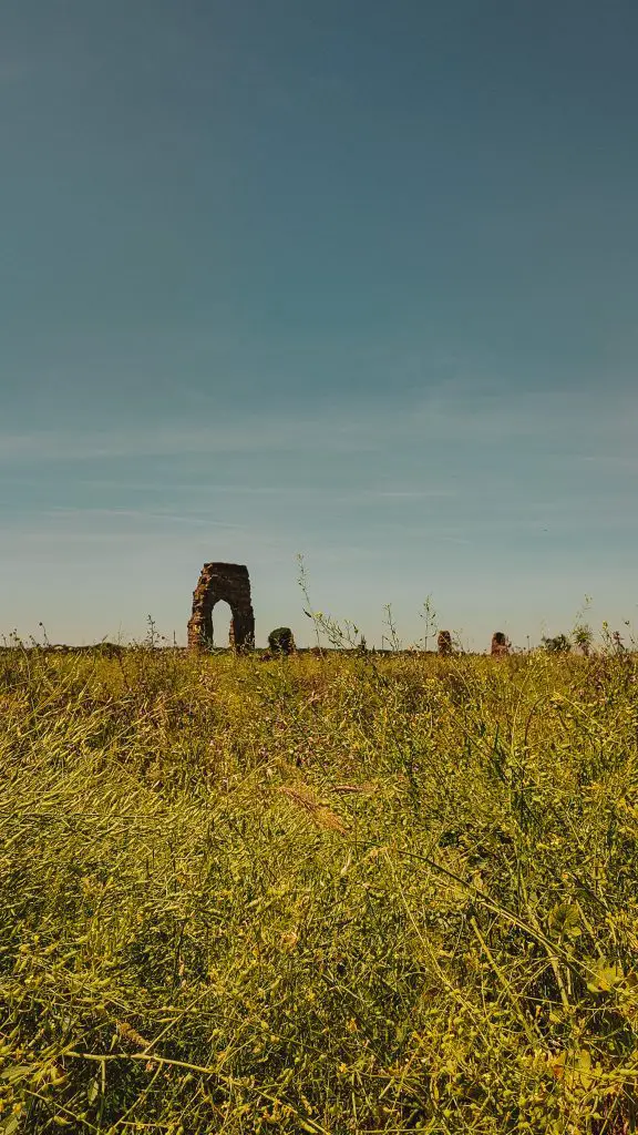 Roman Aqueducts in Rome, Italy.
