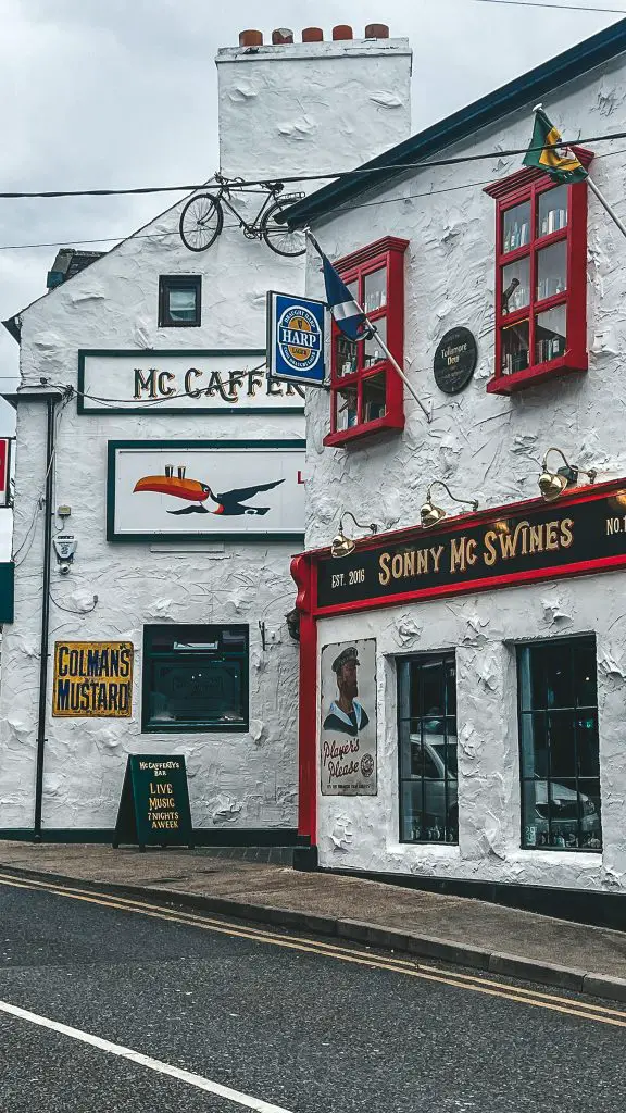 Pubs in Donegal, Ireland.