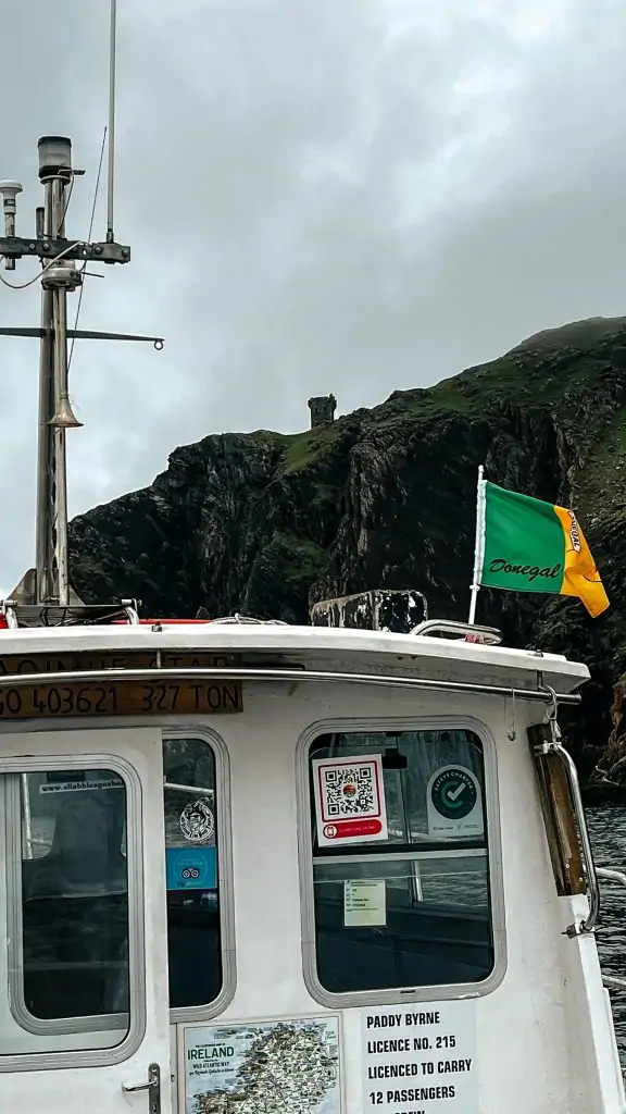 Sliabh Liag boat tours in Donegal, Ireland.