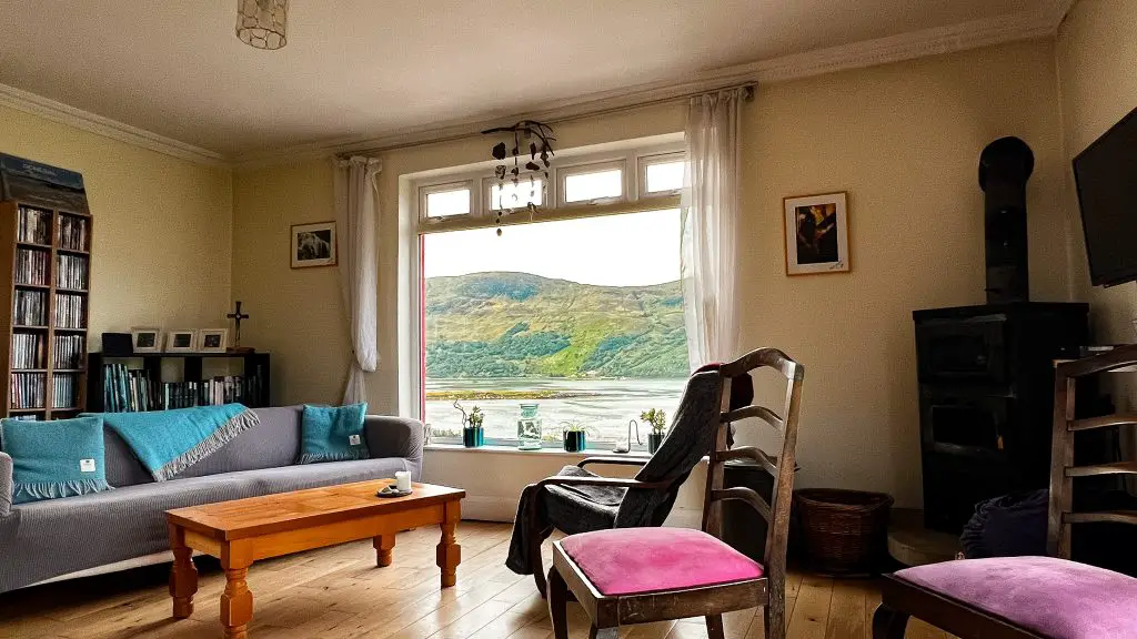 The view from the Lookout in Ardara, County Donegal, Ireland.