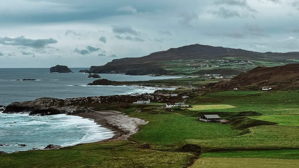 The coast of Malin Head in Donegal, Ireland.