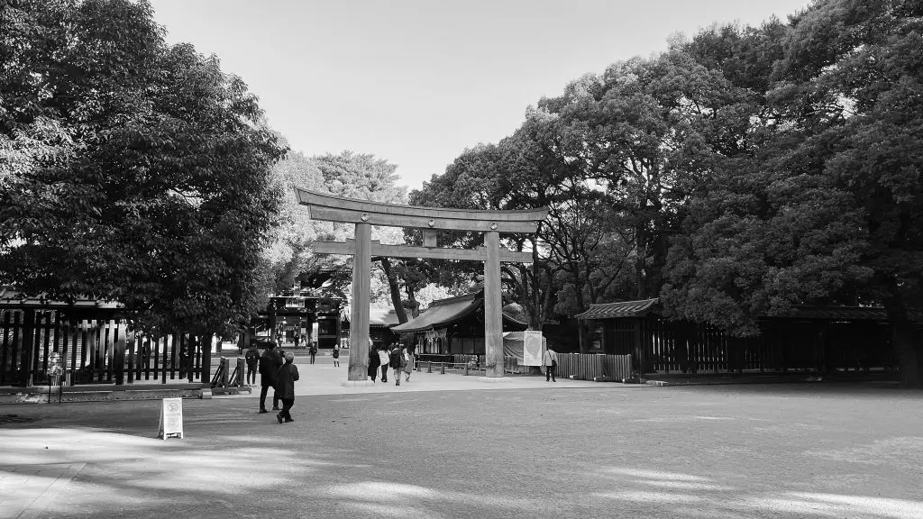 Meiji Jingu Shrine in Tokyo, Japan.